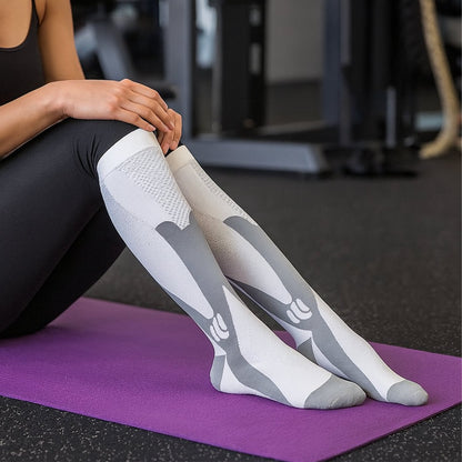 20-30mmHg knee-high compression socks for swelling and leg fatigue