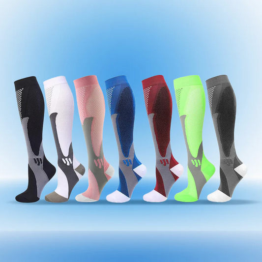 LegEase 20-30mmHg knee-high compression socks pair