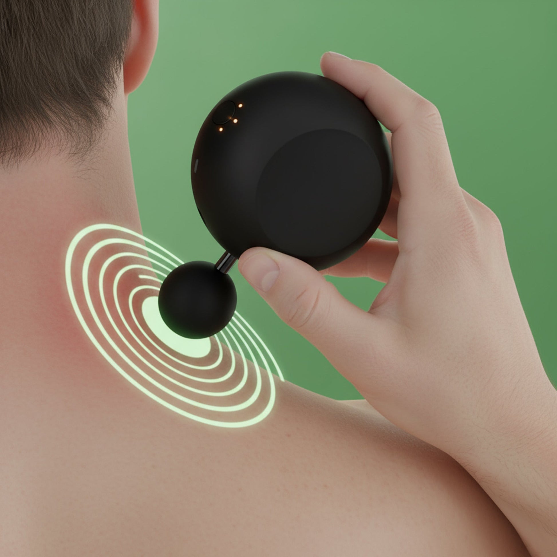 Portable mini quiet percussion deep tissue massage gun