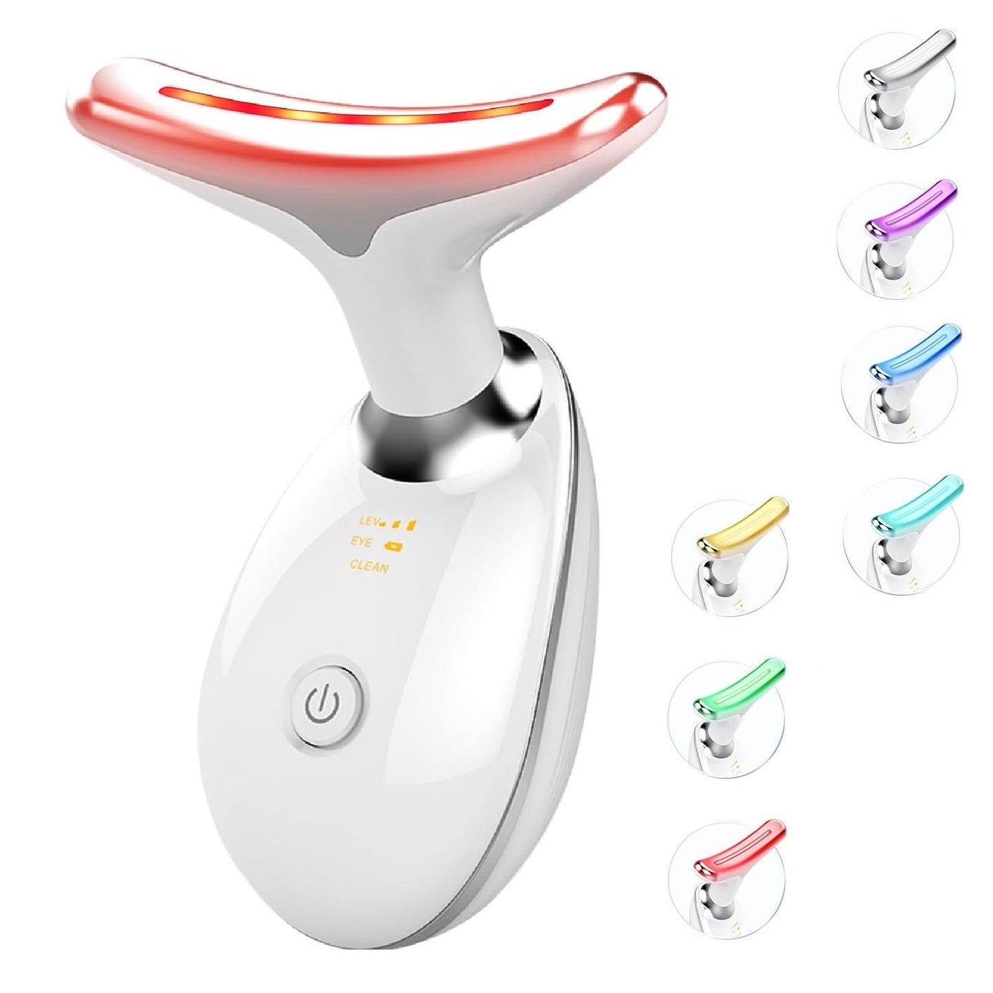 LED light therapy 7-color face and neck massager wand
