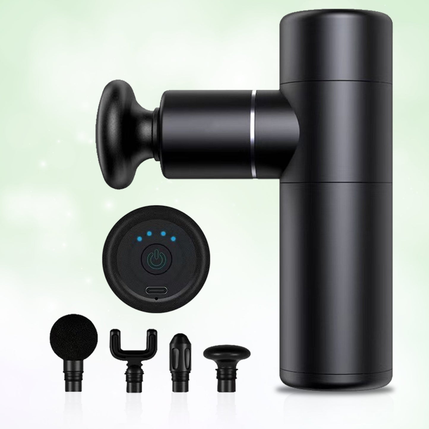 Compact percussion mini massager gun