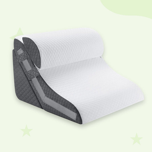 Cooling wedge pillow breathable acid reflux back support
