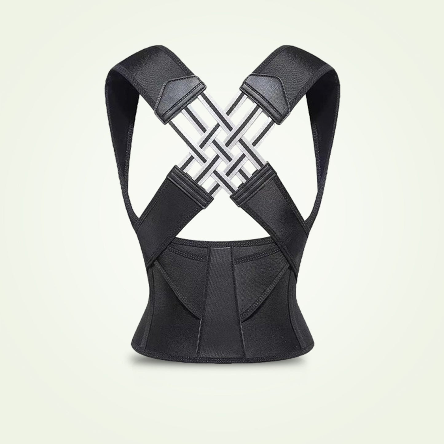 Adjustable posture corrector belt with free massage roller