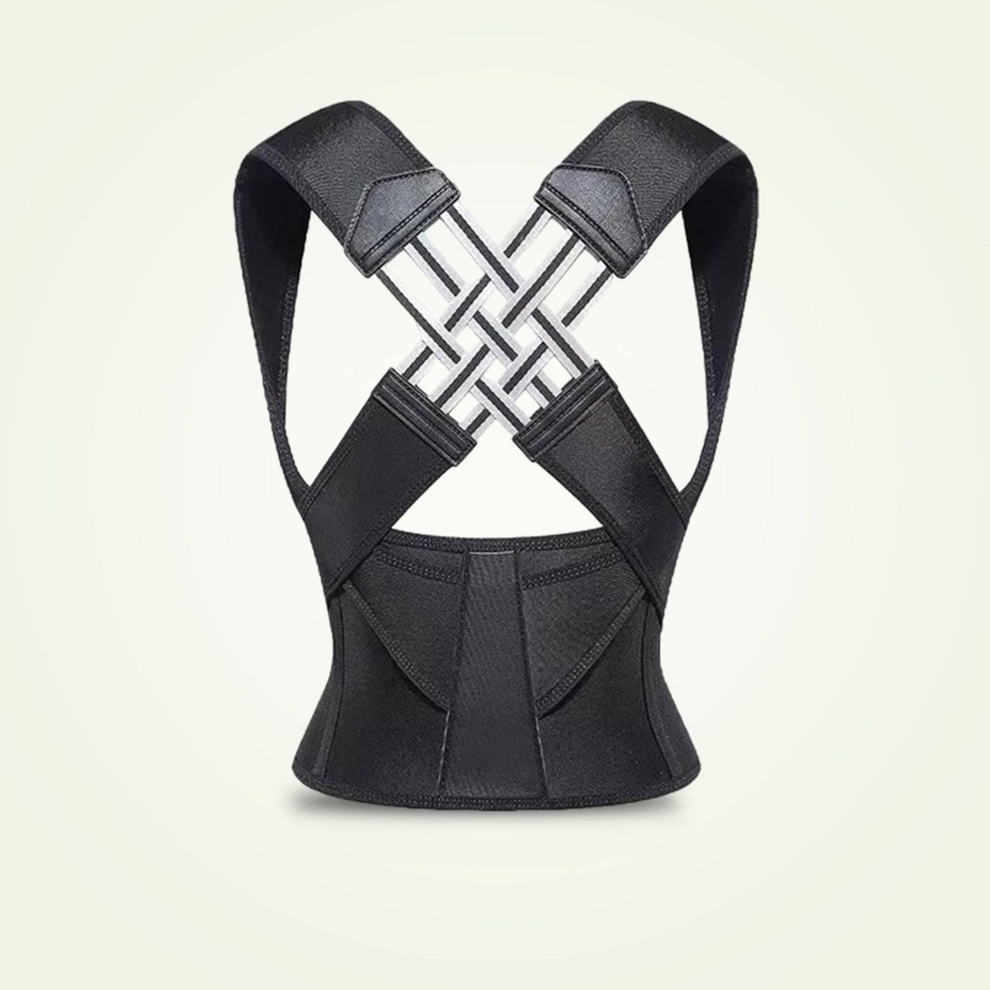 Adjustable posture corrector belt with free massage roller
