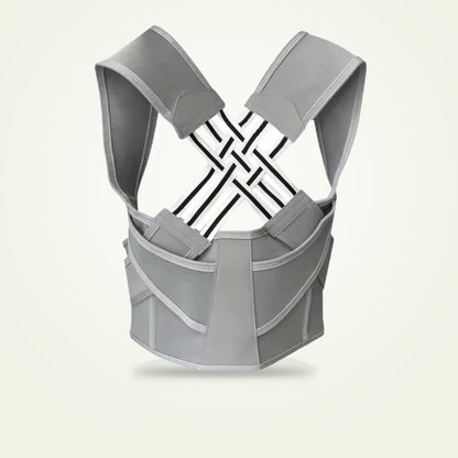 Adjustable posture corrector belt with free massage roller