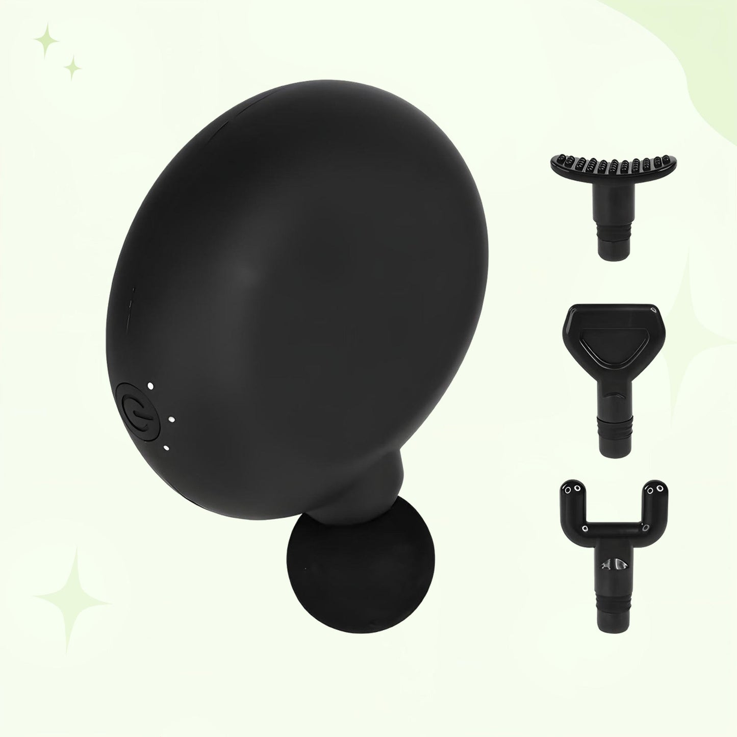 Portable mini quiet percussion deep tissue massage gun