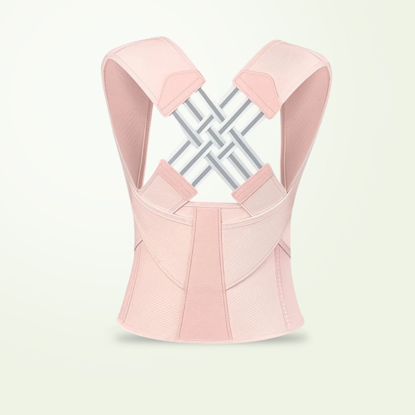 Adjustable posture corrector belt with free massage roller