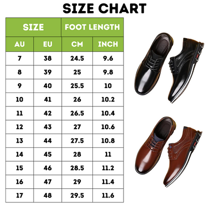 Men's Oxford leather dress shoes for office and events