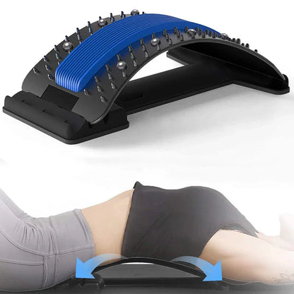 Back stretcher spine decompression device upper and lower back
