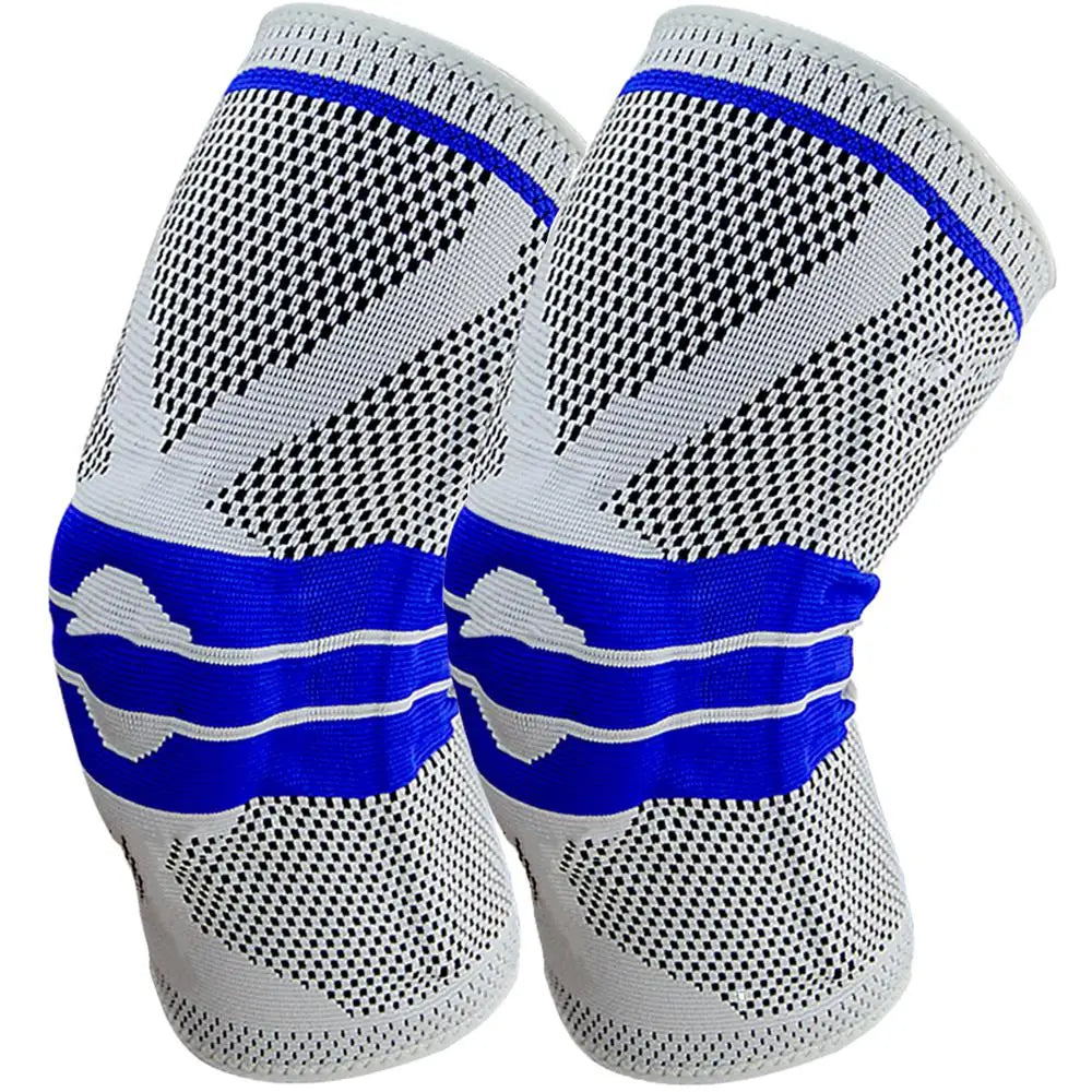 Adjustable knee support brace with lateral stabilizers for sports