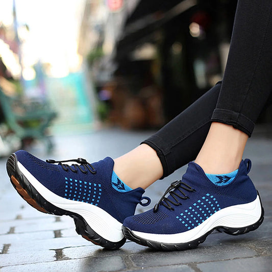 Women's orthopedic comfort cushioned walking sneakers