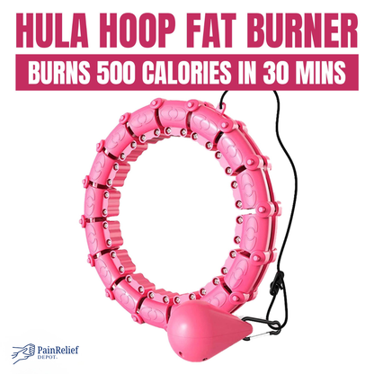 Smart weighted hula hoop with gravity ball for core workouts