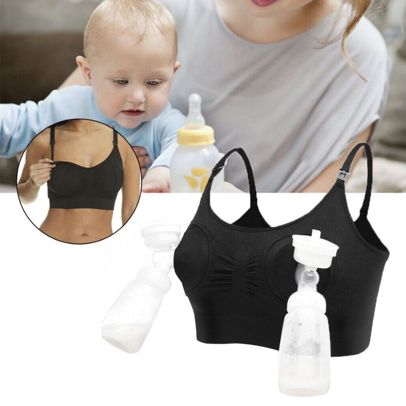 Pregnancy and nursing bras with open close front for comfort