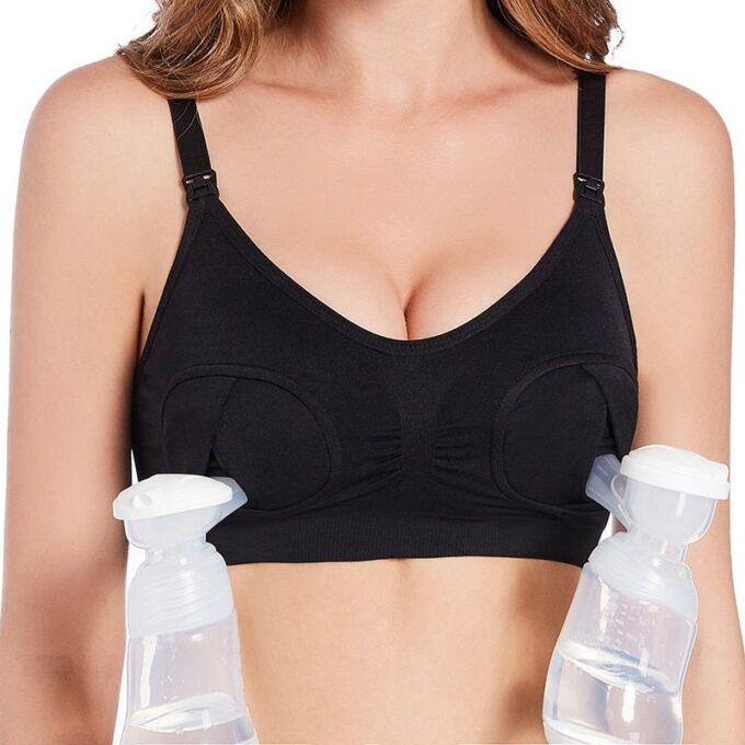 Pregnancy and nursing bras with open close front for comfort