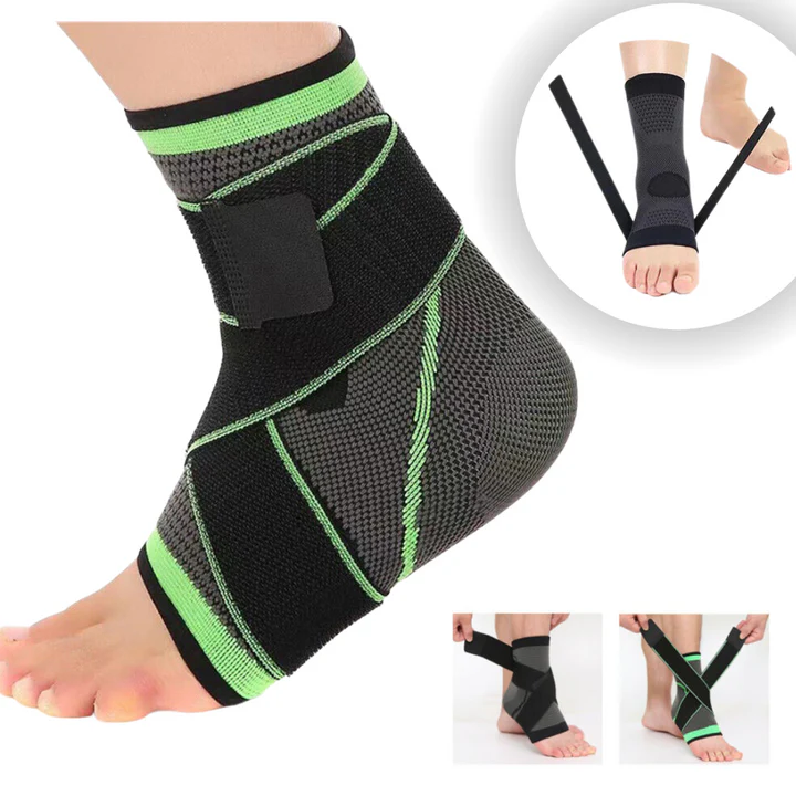 Compression ankle sleeve athletic support