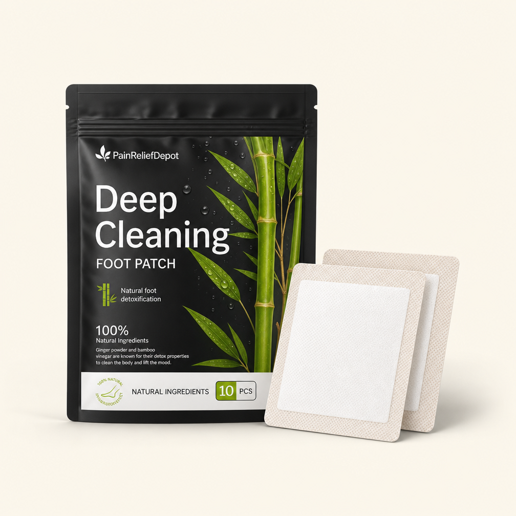 Natural Bamboo Vinegar Detox Foot Patches - 10 Pack Cleansing Ginger Foot Pads for Stress Relief, Sleep Improvement, and Body Toxin Removal