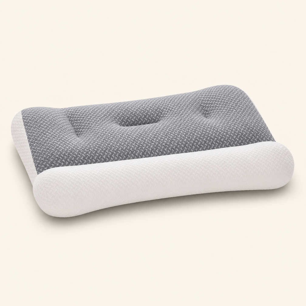 Ergonomic Cervical Neck Pain Relief Pillow - Orthopedic Microfibre Support for Side, Back, and Stomach Sleepers - Standard 73x48cm