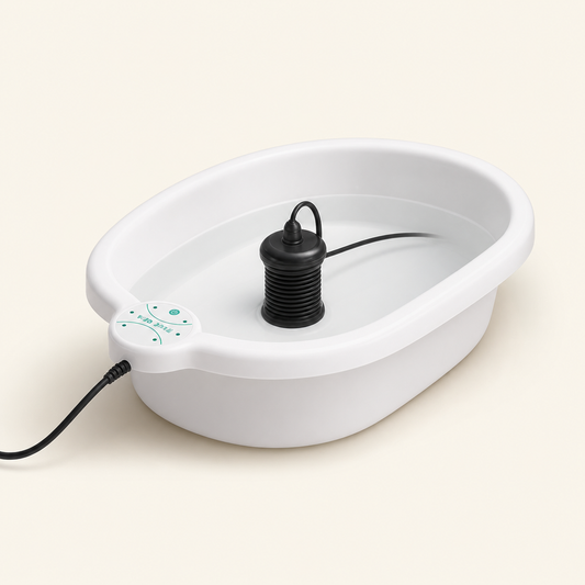 Ionic Detox Foot Spa Machine System - Professional Foot Bath with Ionizing Array and Basin - Home Body Cleansing Kit for Relaxation and Wellness