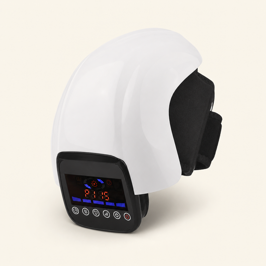 Smart Infrared Knee Massager with Red Light Therapy - 4D Airbag Compression & Laser Therapy for Arthritis, Joint Pain, and Meniscus Relief