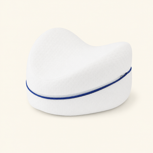 Orthopedic Knee Pillow for Side Sleepers - Memory Foam Leg Positioning Wedge for Sciatica, Hip, and Lower Back Pain Relief
