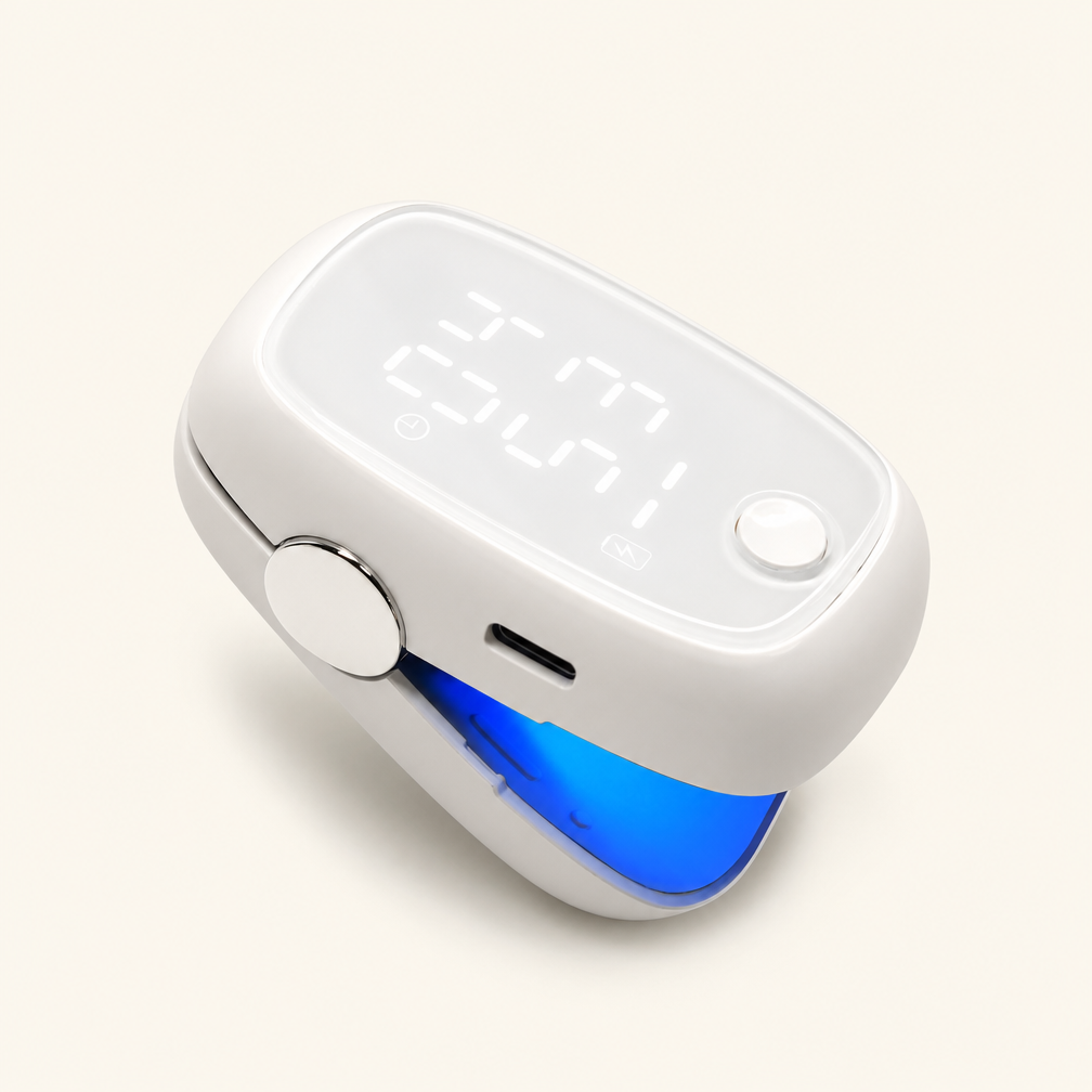 Home Laser Nail Fungus Treatment Device - Professional 905nm Infrared & 470nm Blue Light Therapy for Onychomycosis, Thickened & Discoloured Nails