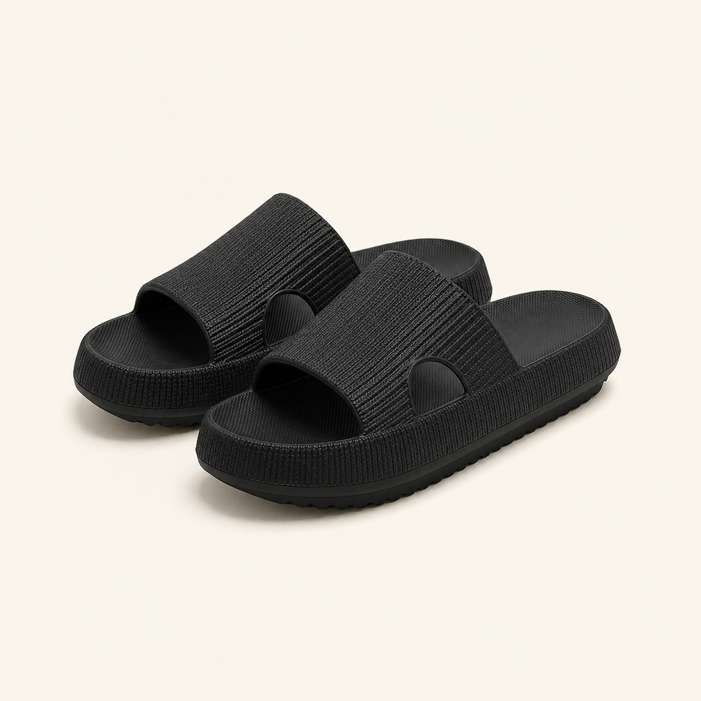 Orthopedic Cloud Slides for Plantar Fasciitis - Extra Thick Cushion Recovery Sandals for Foot and Joint Pain Relief