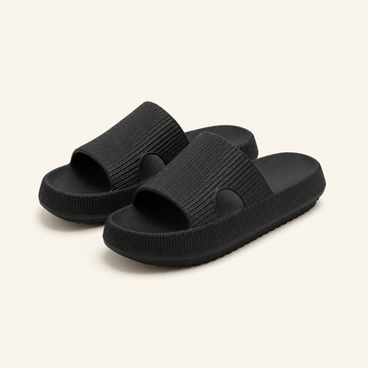 Orthopedic Cloud Slides for Plantar Fasciitis - Extra Thick Cushion Recovery Sandals for Foot and Joint Pain Relief
