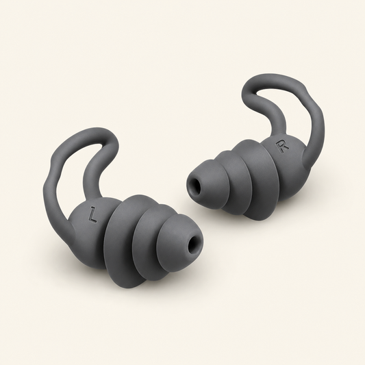 Noise Cancelling Sleep Earplugs - Reusable Soft Silicone Ear Plugs for Sleeping, Snoring & Travel - 25dB Noise Reduction Comfort Plugs with Storage Case