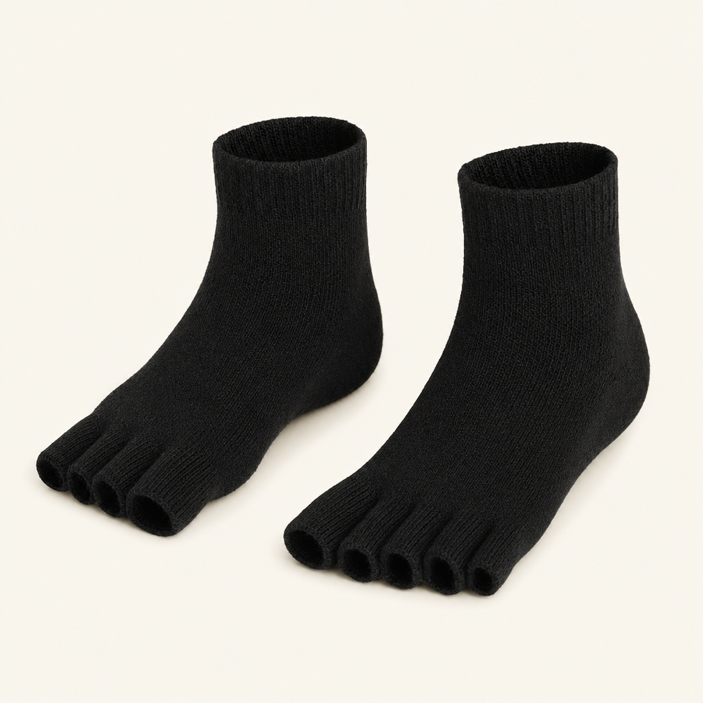 Orthopedic Toe Separator Alignment Socks - Foot Realignment and Stretch Hosiery for Bunions, Plantar Fasciitis, and Hammer Toe Relief