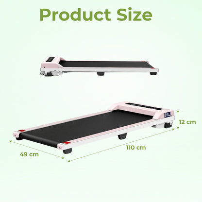 Space-saving electric walking pad treadmill home office