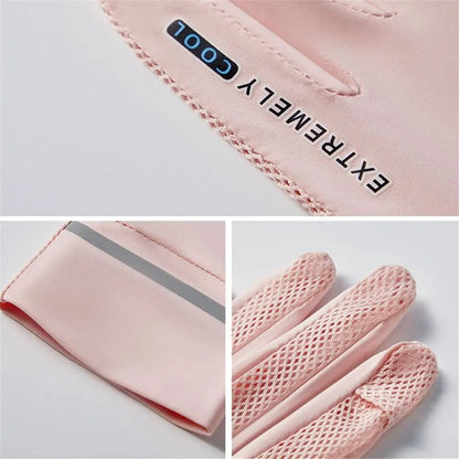 Anti-UV breathable mesh gloves for sun protection driving and outdoor