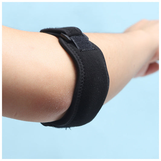 Adjustable elbow support strap compression band for tennis elbow