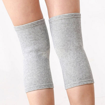 Bamboo-fiber breathable compression knee support sleeve pair