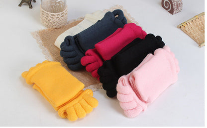 Five-toe alignment stretch socks for bunions, hammer toes and plantar fasciitis
