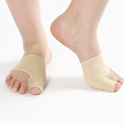 Adjustable bunion corrector toe splint pair for hallux valgus