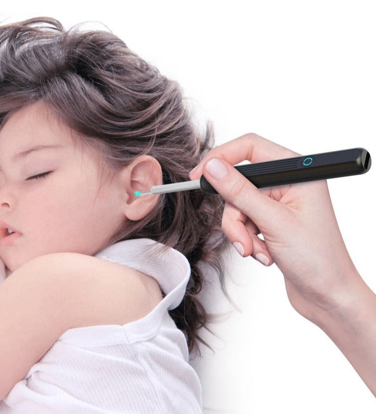 Smart ear wax cleaner with visual camera light and ear pick