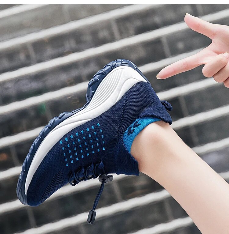 Women's orthopedic comfort cushioned walking sneakers