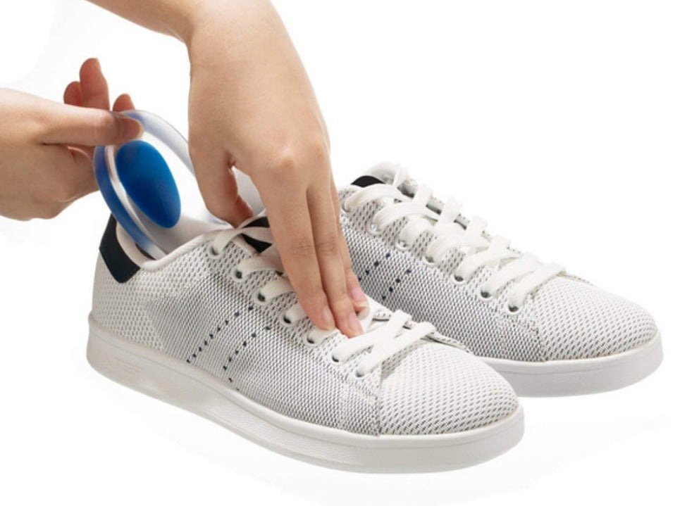 Gel heel cups cushion inserts for plantar fasciitis and heel spur