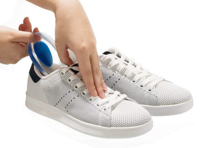 Gel heel cups cushion inserts for plantar fasciitis and heel spur