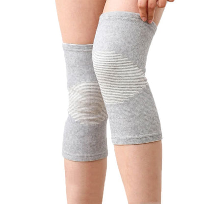 Bamboo-fiber breathable compression knee support sleeve pair