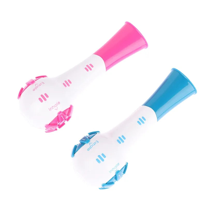 Portable breathing trainer inspiratory lung exerciser device