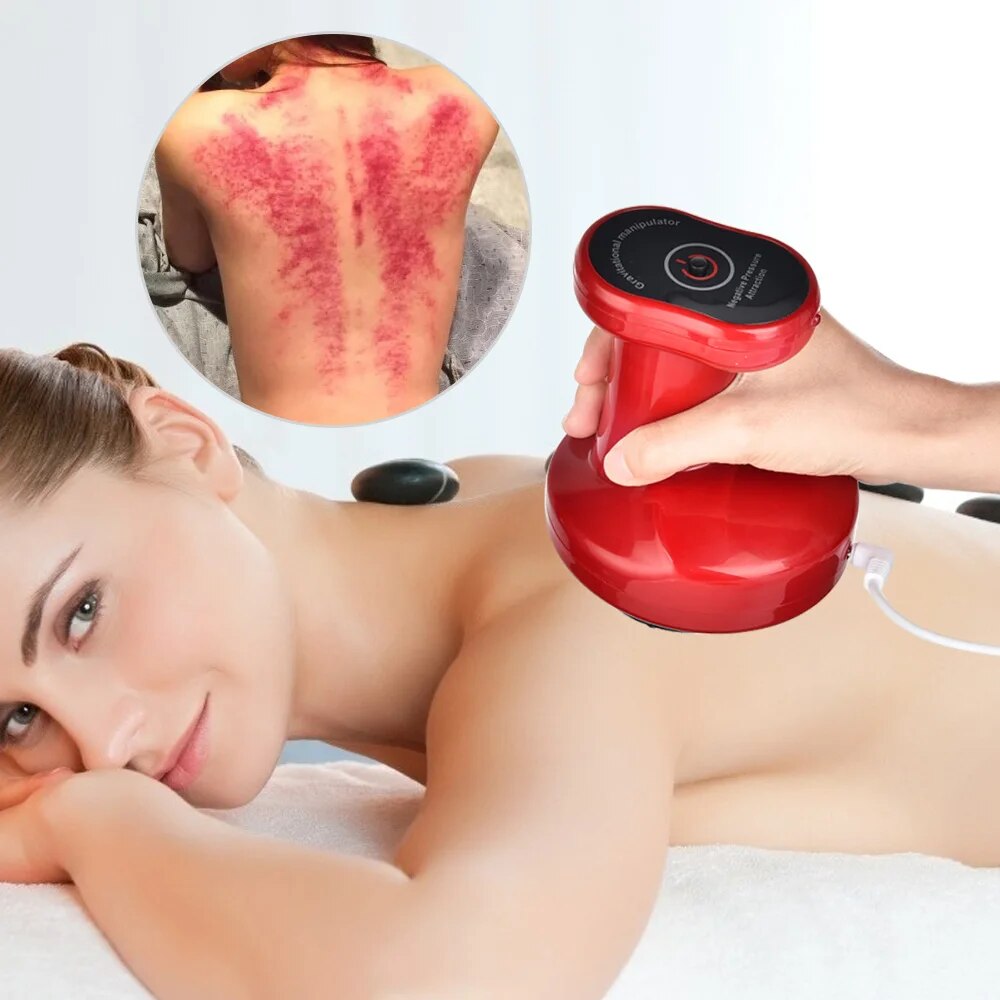 Electric anti-cellulite suction cup body vacuum massage tool