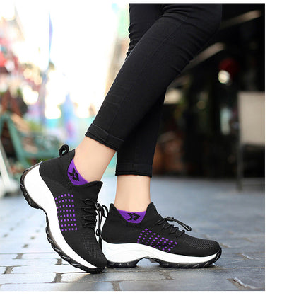 Women's orthopedic comfort cushioned walking sneakers