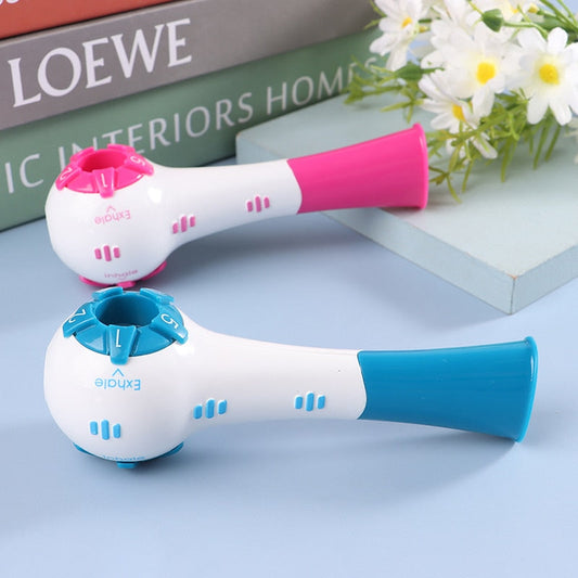 Portable breathing trainer inspiratory lung exerciser device