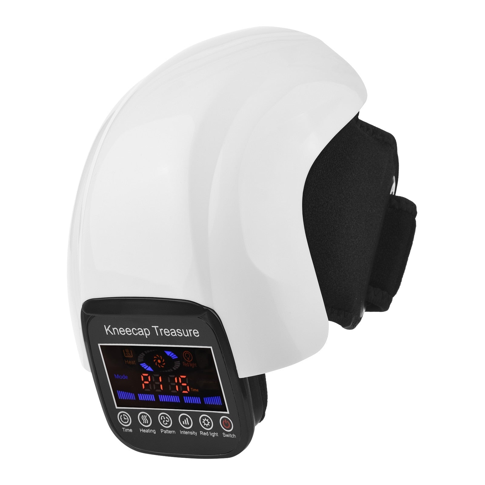 Smart infrared knee massager with 4D airbag compression and red light therapy