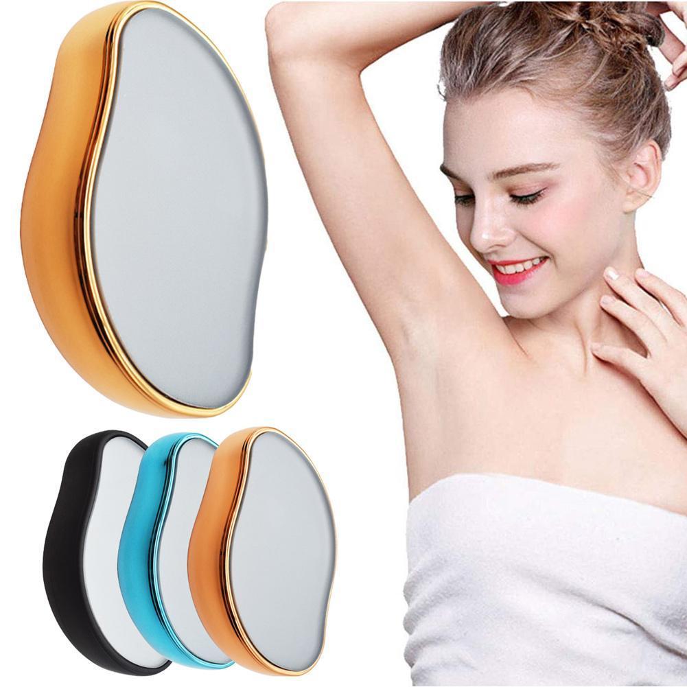 Reusable crystal nano-glass hair eraser for painless body hair removal