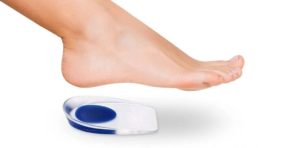 Gel heel cups cushion inserts for plantar fasciitis and heel spur