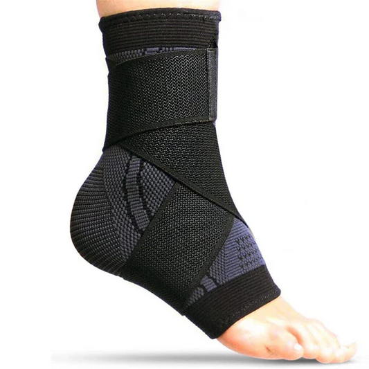 Compression ankle sleeve athletic support
