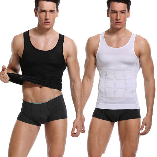 Slimming body shaper compression undershirt for daily wear