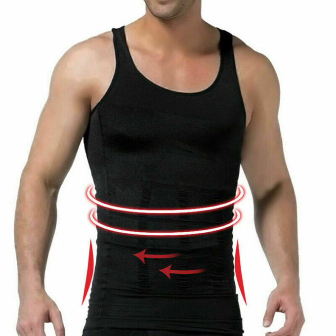 Slimming body shaper compression undershirt for daily wear